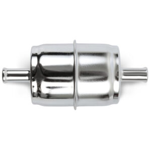 HOLLEY Chrome Fuel Filter (3/8 Hose)
