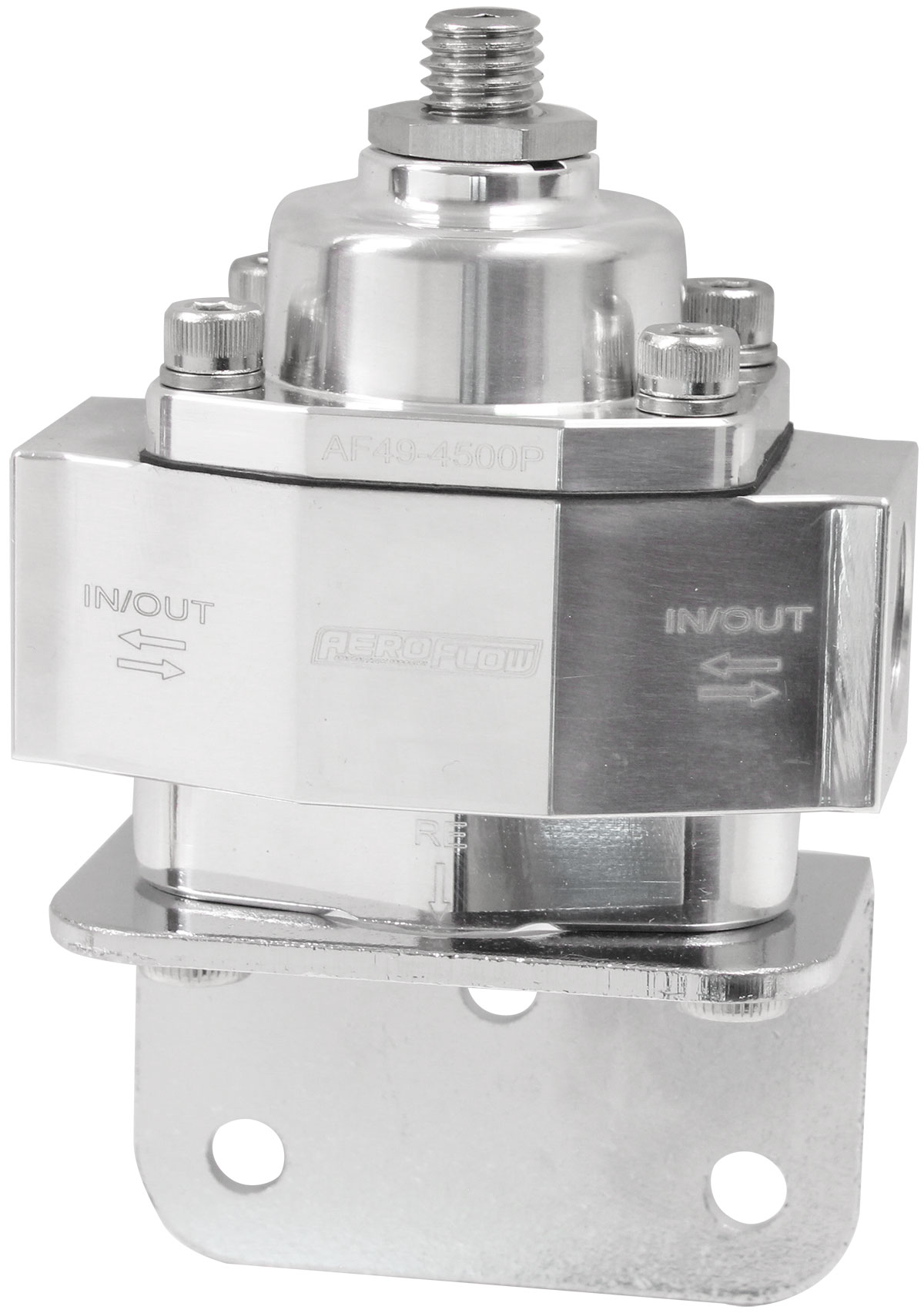 AEROFLOW AF494500P Billet Bypass Fuel Pressure Regulator 4.59psi