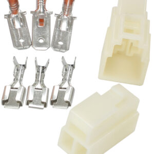 AEROFLOW 3 PIN ELECTRICAL CONNECTOR AUTOMOTIVE SPADE STYLE