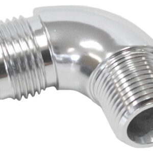 Aeroflow 90 Deg 3/4" To -12AN Full Flowsilver No Restriction In Bend