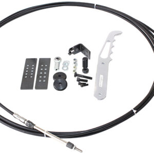 Aeroflow Parachute Release Cable Kit, Chrome Lever Handle