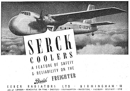 Serck Coolers Vintage Advert - Bristol Freighter Cooling