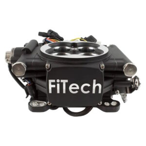 FITECH Go E F I 4 600 Horsepower Electronic Fuel Injection System, Matte Black Finish, Front View