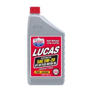 LUCAS High Performance Synthetic Motor Engine Oil S A E 5 W 20 1 Quart