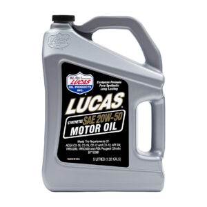 LUCAS High Performance Synthetic Motor Engine Oil S A E 20 W 50 5 Litres