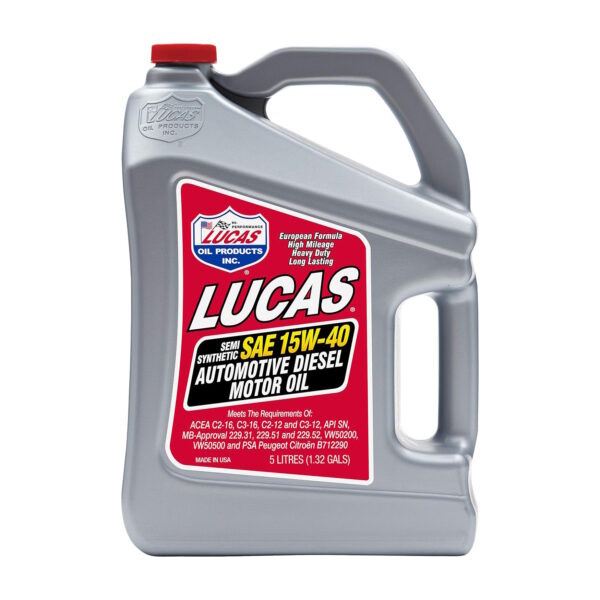 LUCAS Semi Synthetic Motor Engine Oil S A E 15 W 40 5 Litres