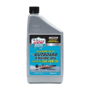 LUCAS Marine Synthetic Outboard Engine Oil 10 W 30 1 Quart