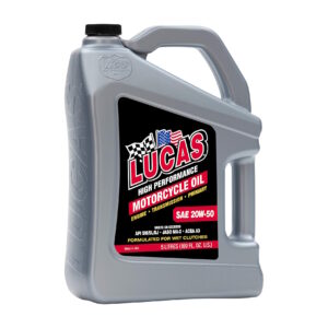 LUCAS High Performance Motorcycle Engine Oil S A E 20 W 50 5 Litres