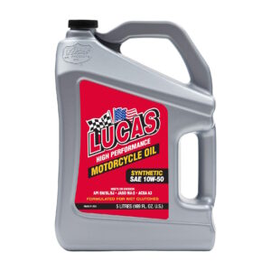 LUCAS Synthetic Motorcycle Engine Oil S A E 10 W 50 5 Litres
