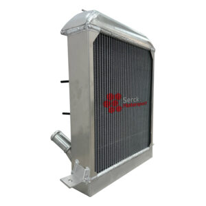 SERCK Performance Aluminium Radiator for Morgan V 6 Roadster 3 Litre and 3.7 Litre - Front Right View