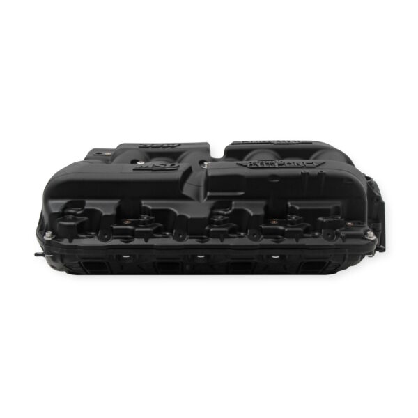M S D Atomic AirForce L S 7 Intake Manifold, Black, Opposite Side View