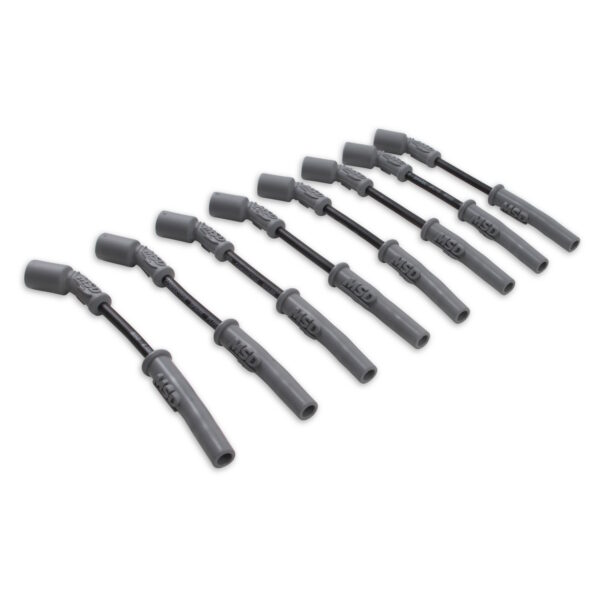 M S D Super Conductor Spark Plug Wire Set for General Motors L S 1 Engines from 1997 Onwards, Black - Set view from the side