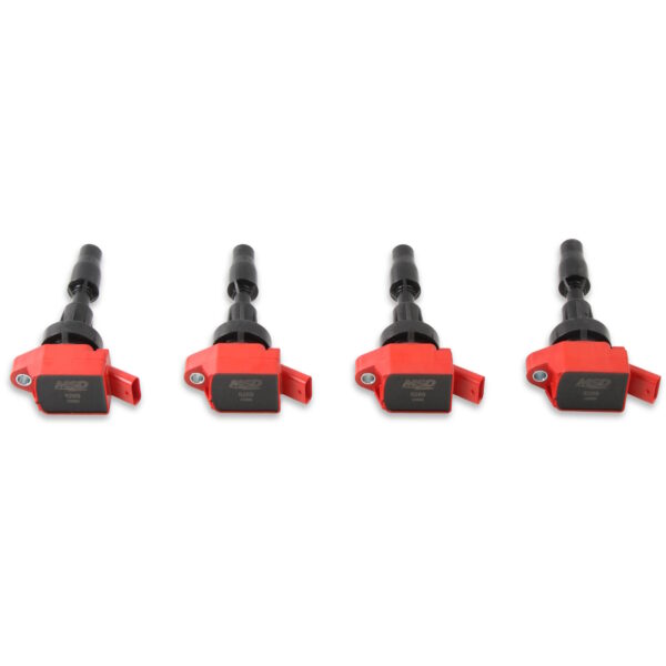 MSD 4 x Blaster Ignition Coils for Hyundai & Kia 1.6 Litre Turbo Engines, Red, gallery underside view