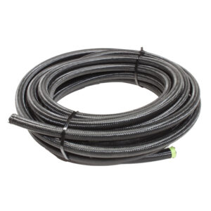Snow Performance -10 A N Braided Stainless P T F E Hose - 30 ft Black