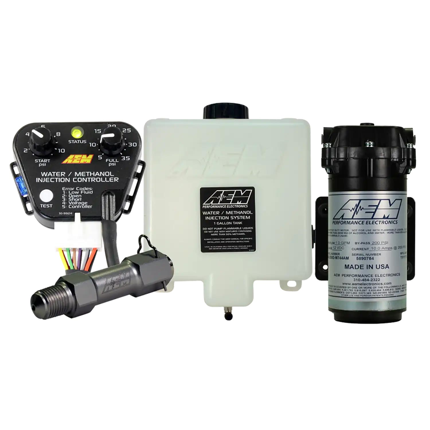 AEM V2 Water/Methanol Injection Kit, Standard Controller - Internal MAP