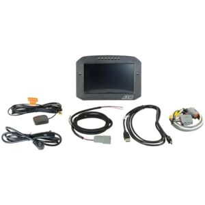 AEM Flat Panel Digital Dash Display, CD-7G non-logging, GPS enabled racing dash, CAN input only, 7-inch diagonal screen, carbon fiber enclosure, GPS antenna and wiring harness included (Does NOT Include Vehicle Dynamics Module), Does Not Include Buttons (See PN 30-3610)