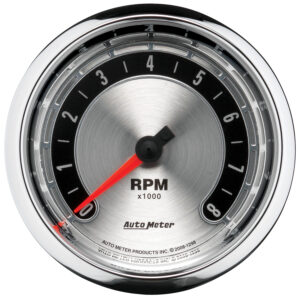 AUTOMETER Tachometer Gauge 3-3/8 Inches, 8000 R P M, In-Dash, American Muscle