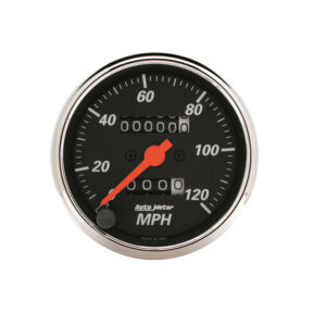 AUTOMETER Designer Black 3 1/8" 120 MPH Mechanical Speedometer Gauge