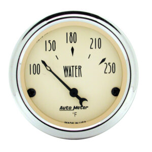 AUTOMETER Water Temperature Gauge 2 1/16 Inches, 250 Degrees, Elec, Antique Beige