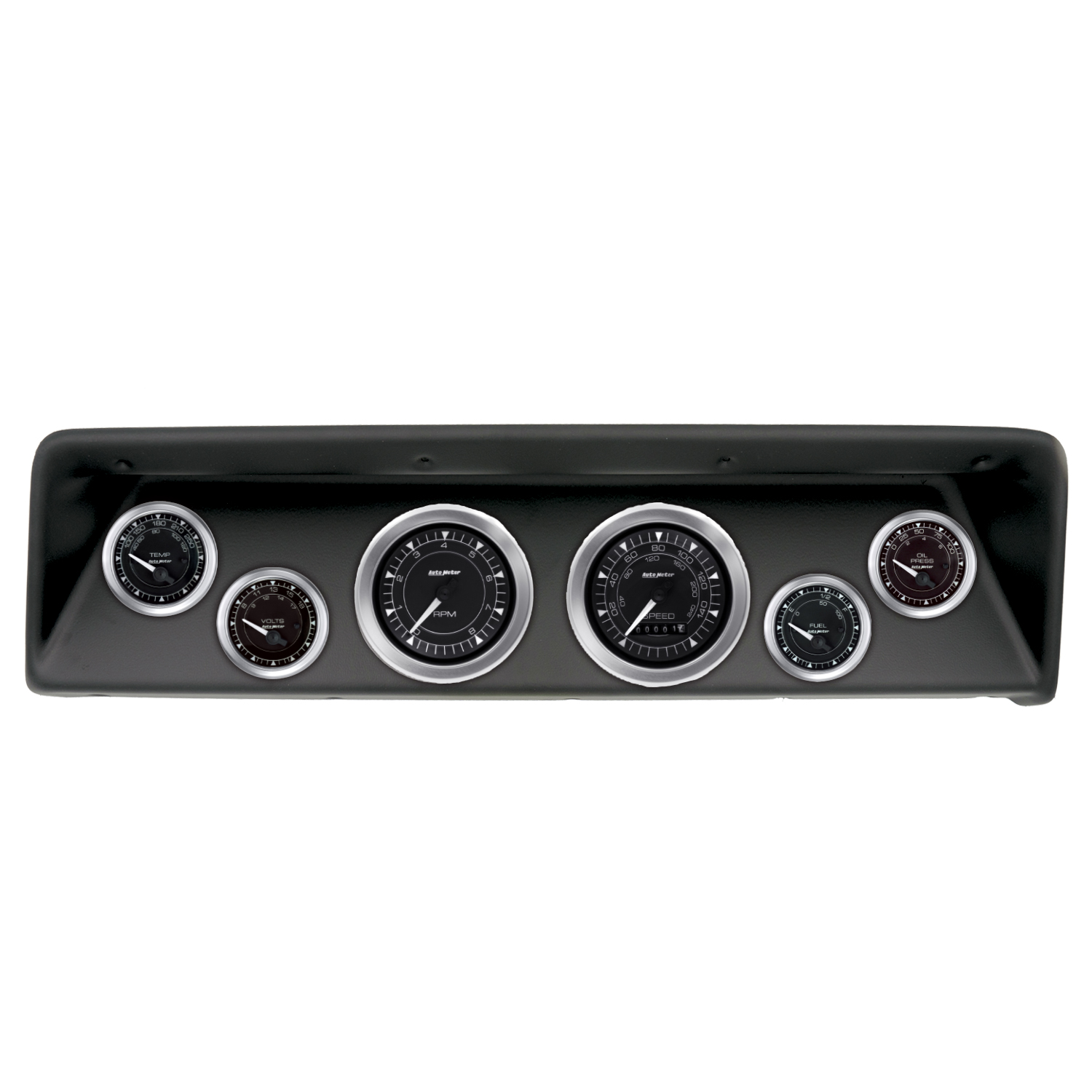 AUTOMETER Direct Fit Dash Kit, (3 3/8" X2, 2 1/16" X4), Chevrolet Nova 66-67, Chrono