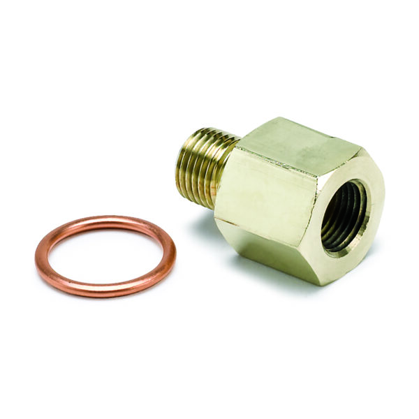 AUTOMETER Brass Metric Fitting Adaptor M 10 x 1 Male to 1/8 Inch N P T F Female