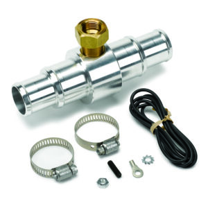 AUTOMETER Fitting, Adapter, Radiator Hose, 1" To 1.25", 3/8" NPTF Female, Aluminum