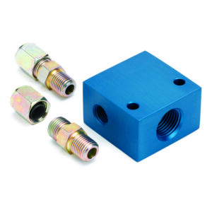 AUTOMETER Fitting, Adapter, Transmission Line, 3/8" OD Tubing, 1/2" NPTF