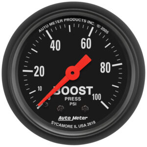 AUTOMETER Boost Gauge 2 1/16 Inches, 100 P S I, Mechanical, Z Series