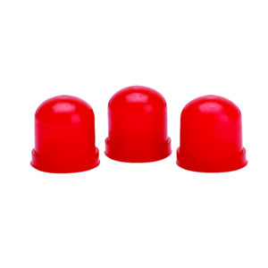 AUTOMETER Light Bulb Boots, Red, 3 Supplied