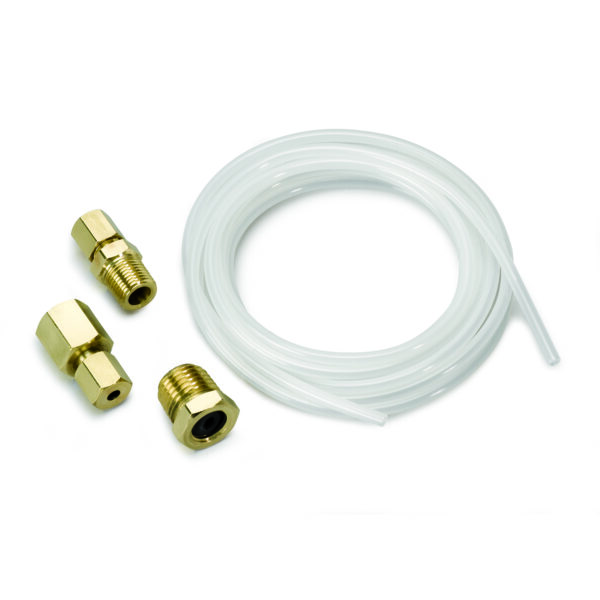AUTOMETER Nylon Tubing 1/8 Inch x 10 foot Length, Includes N P T Brass Compression Fittings