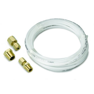 AUTOMETER 1/8 Inch x 12 foot Length Nylon Tubing, Includes 1/8 Inch N P T F Brass Compression Fittings