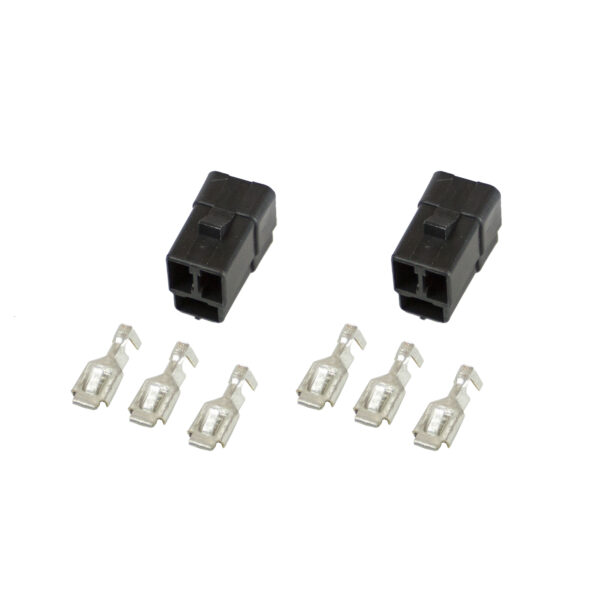 AUTOMETER 3 Terminal Wiring Connector for Electric Short Sweep Gauges, 2 Pack