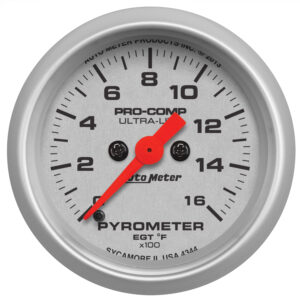 AUTOMETER Ultra-Lite 2 1/16" EGT 0-1600°F Pyrometer Digital Stepper Motor Gauge