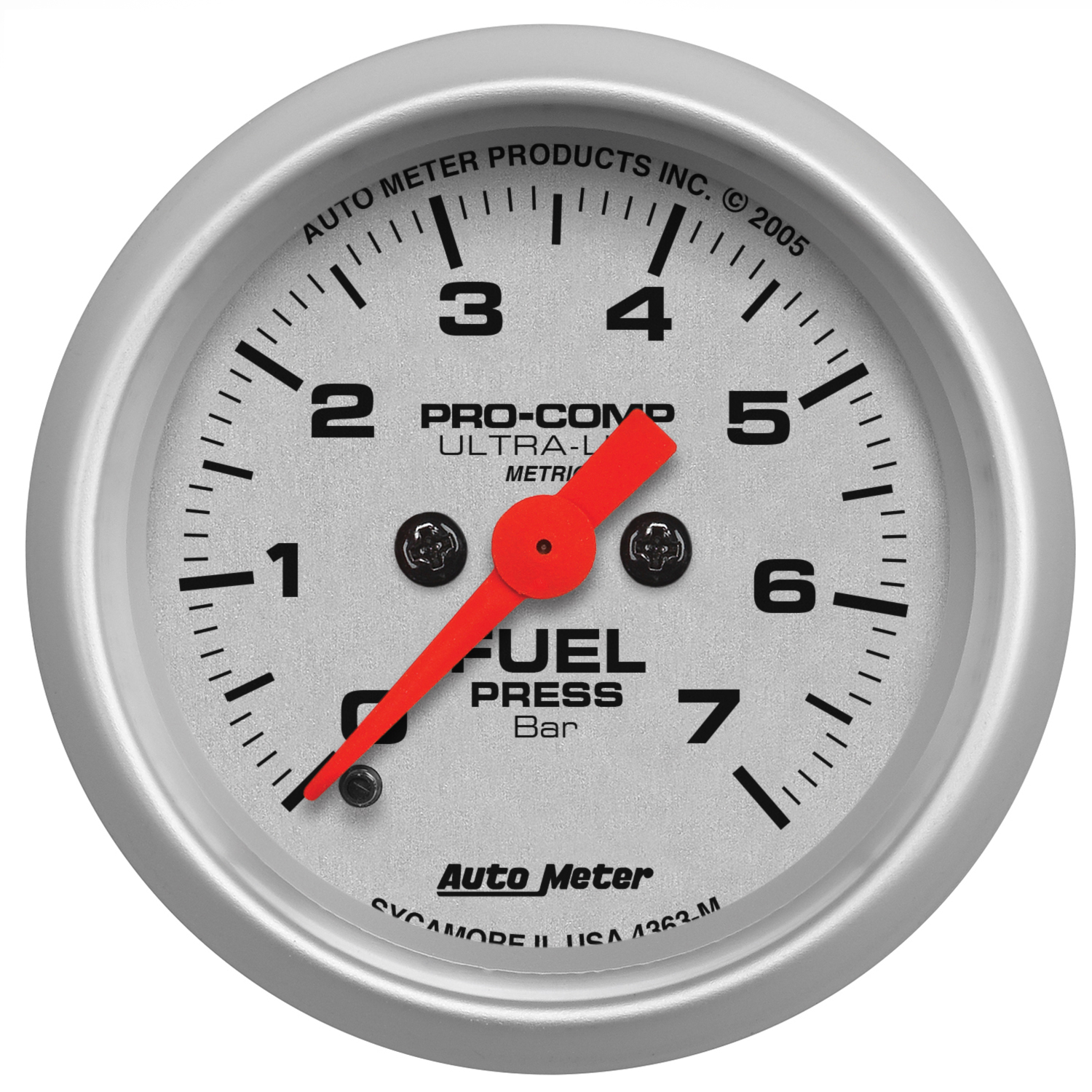  Auto Meter 4363 Ultra-Lite Electric Fuel Pressure Gauge,  2-1/16 (52.4mm) : Automotive
