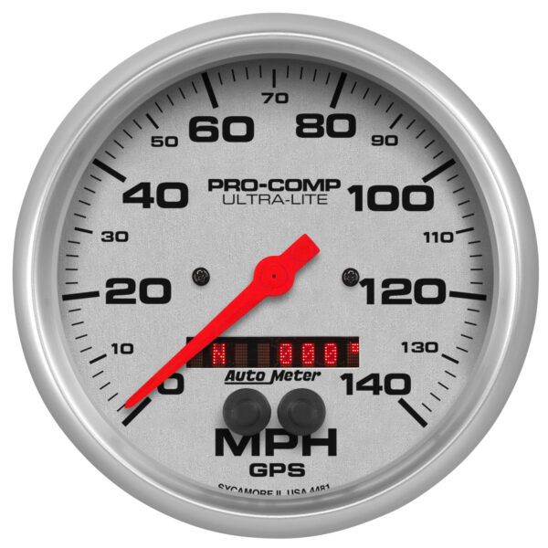 AUTOMETER Speedometer Gauge 5 Inch, 140 M P H, G P S, Ultra-Lite
