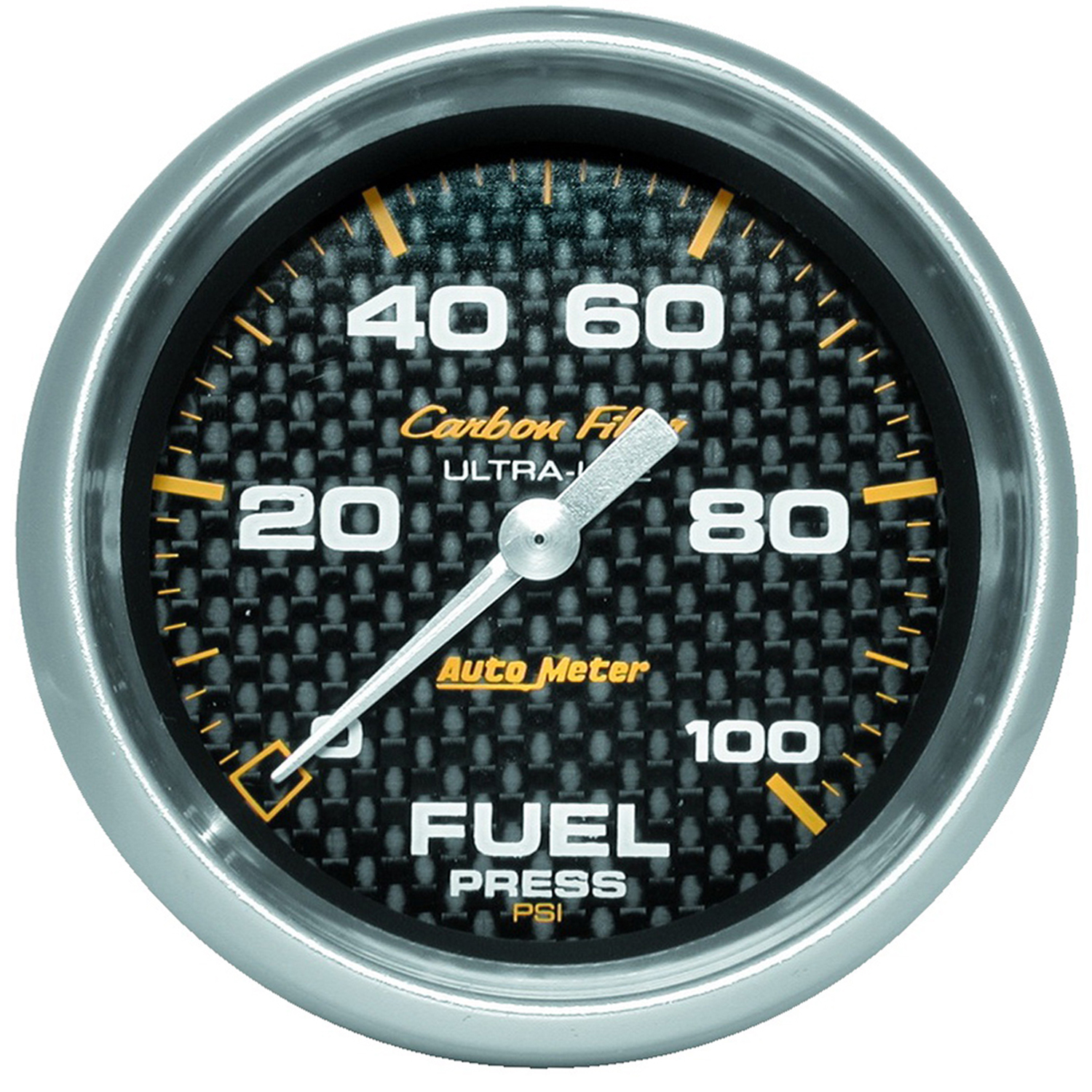 AUTOMETER Fuel Pressure Gauge 2 5/8", 100PSI, Digital Stepper Motor, Carbon Fibre