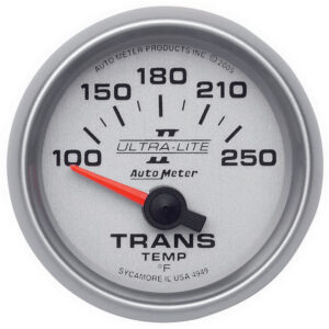 AUTOMETER Transmission Temperature Gauge 2 1/16 Inches, 100-250 Degrees F, Electric, Ultra-Lite II