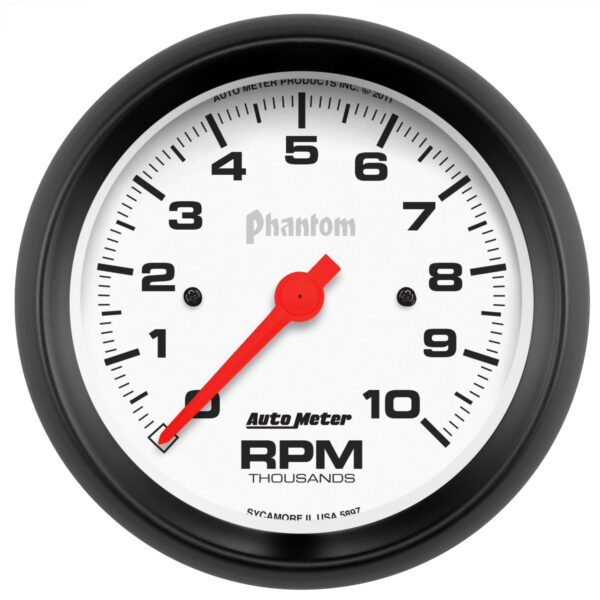 AUTOMETER Tachometer Gauge 3 3/8 Inches, 10 K R P M, In-Dash, Phantom