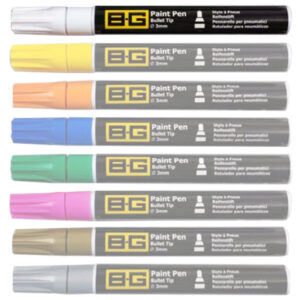 BROWN & GEESON 6 m l Paint Pen with 3 m m Bullet Tip in WHITE