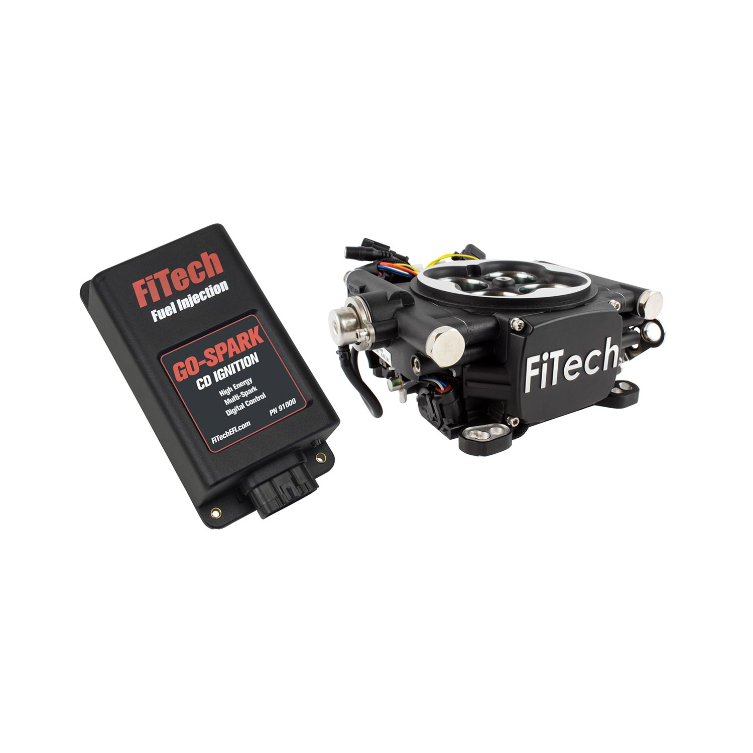 Matte Black FiTech Fuel Injection Go EFI 4-600 HP System Power Adder 30004 