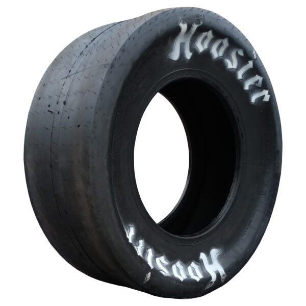 Hoosier slick racing tyre for a rear wheel