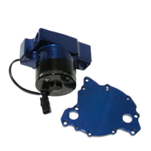 MEZIERE 12 Volt Electric Water Pump for Small Block Buick And V6 Buick in Blue