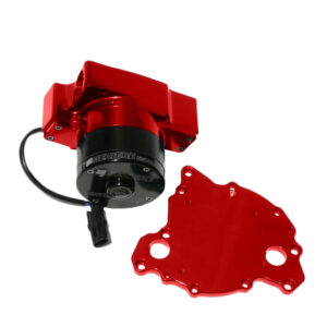 MEZIERE 12 Volt Electric Water Pump for Small Block Buick And V6 Buick in Red