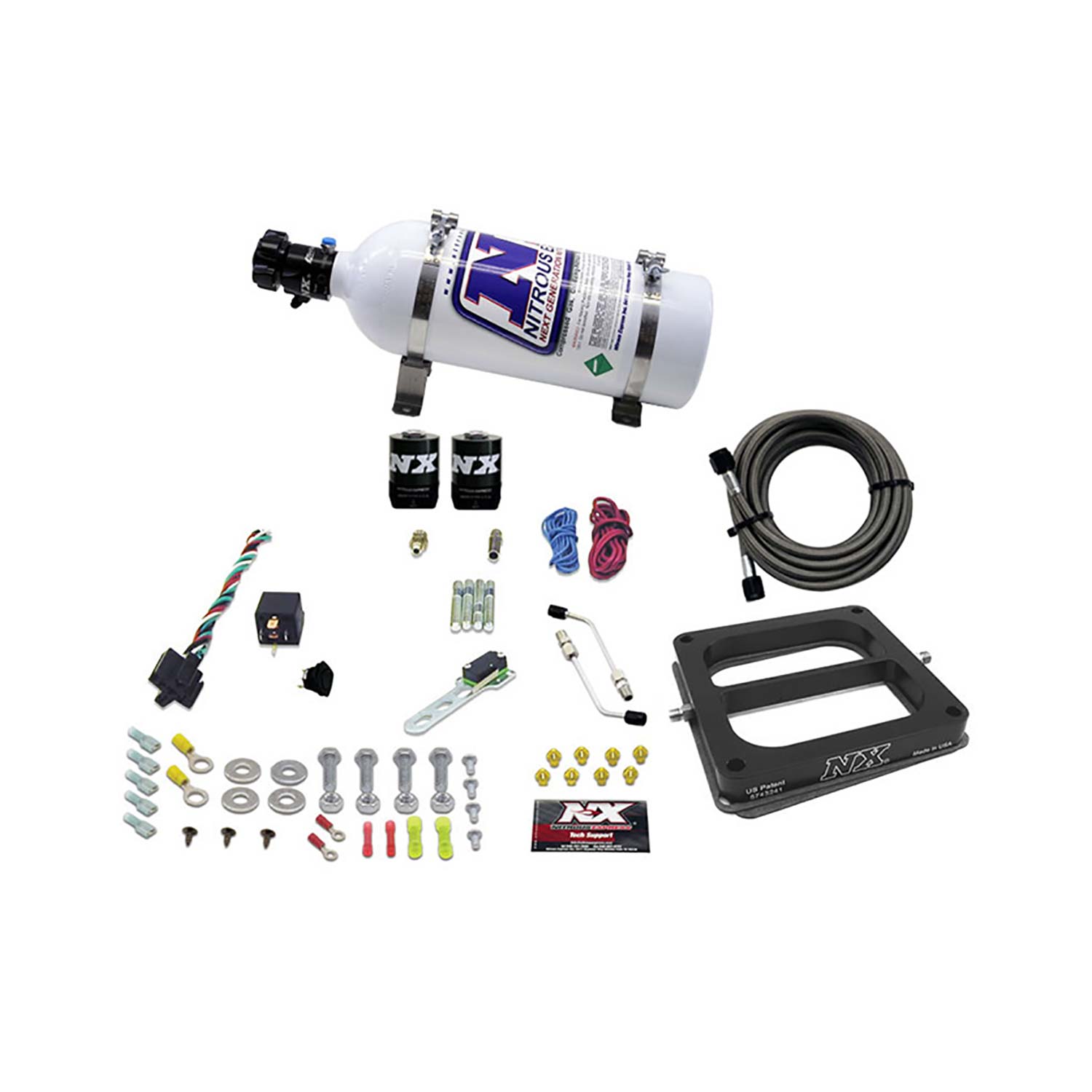Nitrous Oxide Injection System Kit Dominator Gasoline 50 100 150 0 250 300hp With 5lb Bottle Serck Motorsport