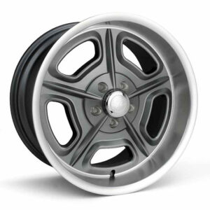 Race Star 32 Mirage Machined Grey Alloy Racing Wheel - Front View
