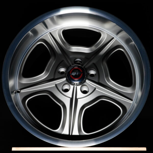 Race Star 32 Mirage Machined Grey Alloy Racing Wheel - Front View 2