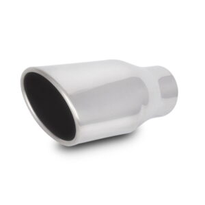 VIBRANT PERFORMANCE 4.5 Inches by 3 Inches Oval Rolled Stainless Weld-On Exhaust Tip, 2.5" x 7.75"