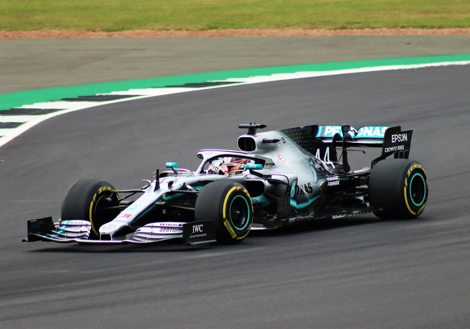 Lewis Hamilton's Serck Cooled Petronas A M G Mercedes F 1 Racing Car